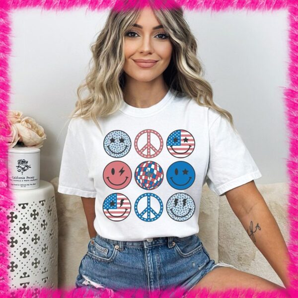 4th July shirt woman, Girls 4th July shirt, America shirt - Image 2