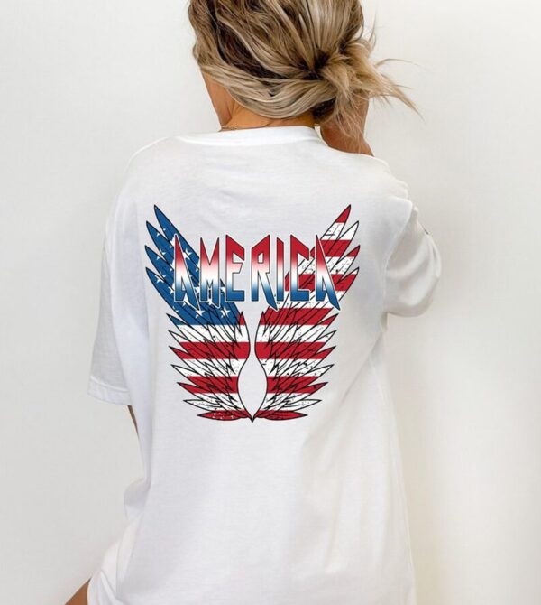 Red White and Blue, America Tee, USA shirt - Image 2