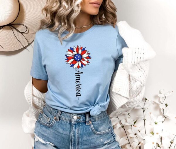 4th Of July Flag Graphic T-Shirt, Independence Shirt - Image 2