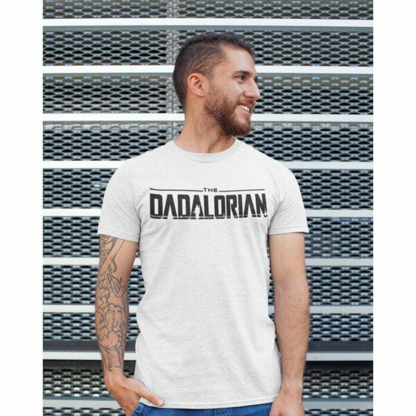 Star Wars Shirt for Dad, The Dadalorian T-shirt, Funny Star Wars Tee, Humor Father's Day Gift, Galaxy Edge Tee Shirt - Image 3