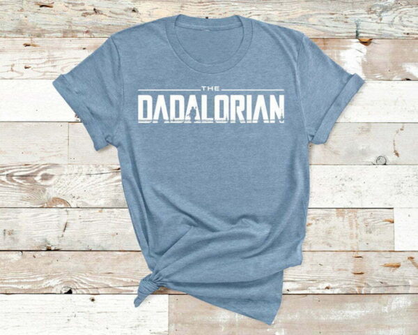 Star Wars Shirt for Dad, The Dadalorian T-shirt, Funny Star Wars Tee, Humor Father's Day Gift, Galaxy Edge Tee Shirt - Image 4