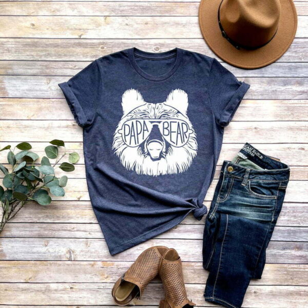 Papa Bear Sunglass, Papa Bear Shirt, Dad Shirt, Father's Day shirt - Image 4