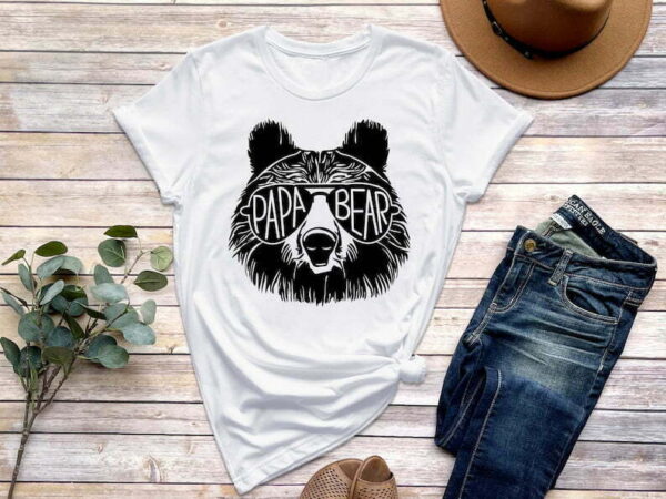 Papa Bear Sunglass, Papa Bear Shirt, Dad Shirt, Father's Day shirt - Image 3